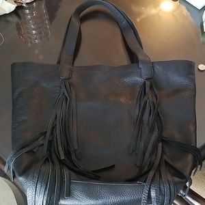 Vince Camuto Black Leather Bag